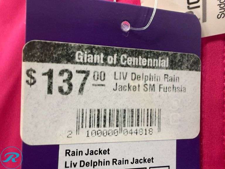 Liv Delphin Women’s Rain Jacket, Size S - Roller Auctions