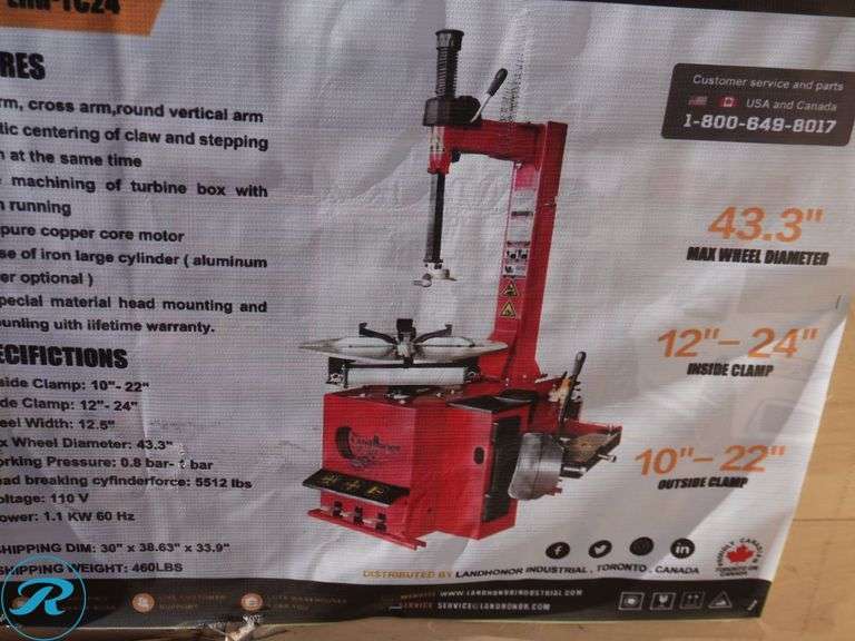 New Land Honor LHR-TC24 Semi-Automatic Tire Changer