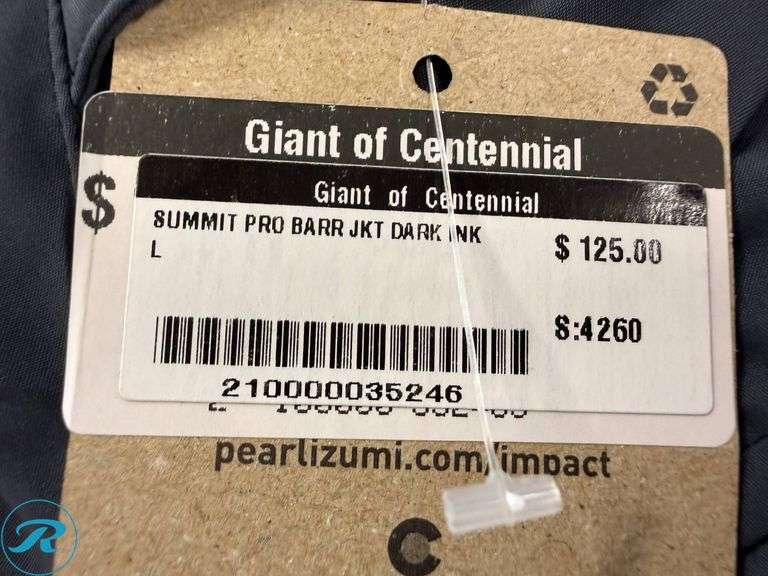 Pearl Izumi Summit Pro Barrier Men’s Jacket, Size L - Roller Auctions