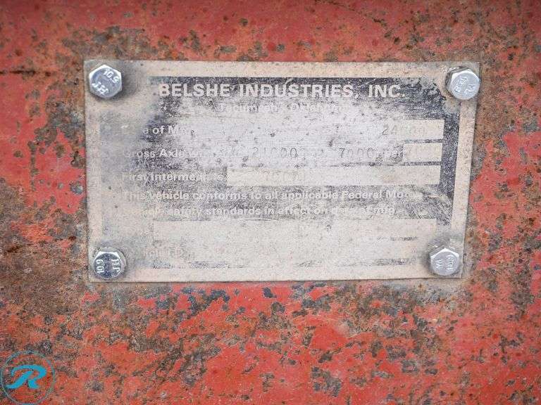2000  Belshe  Tri-Axle Equipment Trailer - Roller Auctions