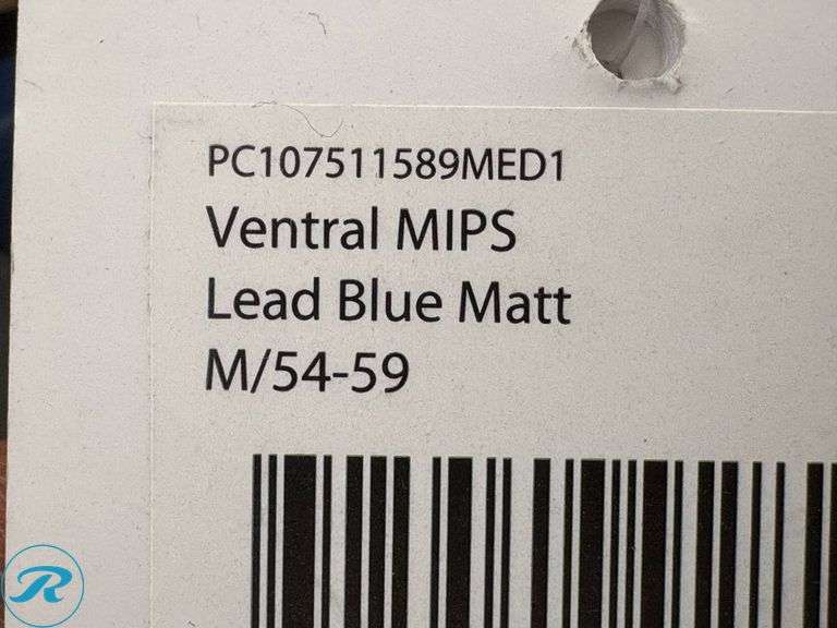 POC Ventral MIPS Bicycle Helmet, Lead Blue Matt, Size M/54-59 cm - Roller Auctions