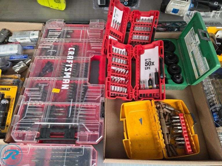 Drill Bits and Tool Sets from Milwaukee, Kobalt, DeWalt, Craftsman, and Others - Roller Auctions