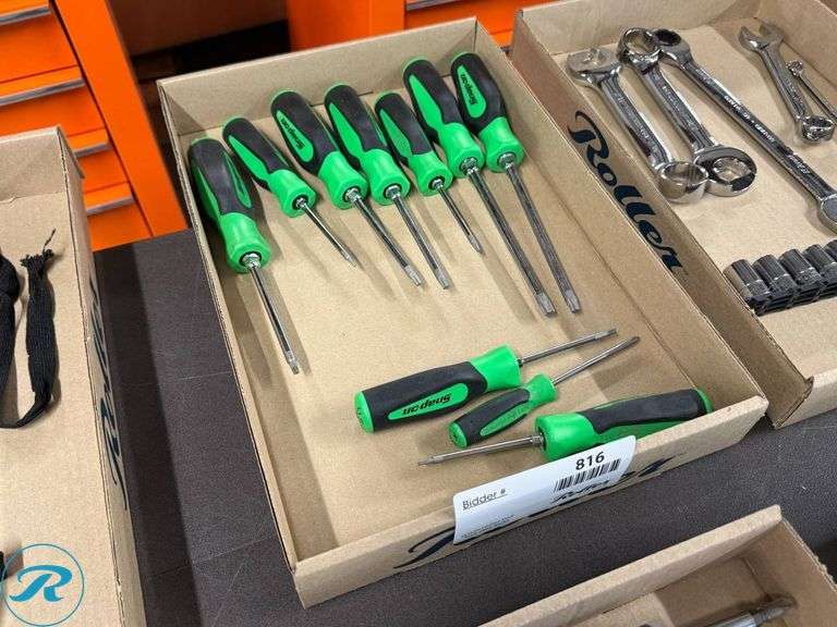 Tray of Snap-on Torx Screwdrivers - Roller Auctions