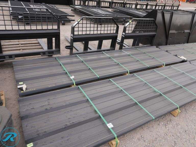 (50) New 28-Gauge R-Panel Steel Siding, 12' Long, 36" Coverage, .016 Thickness - Roller Auctions