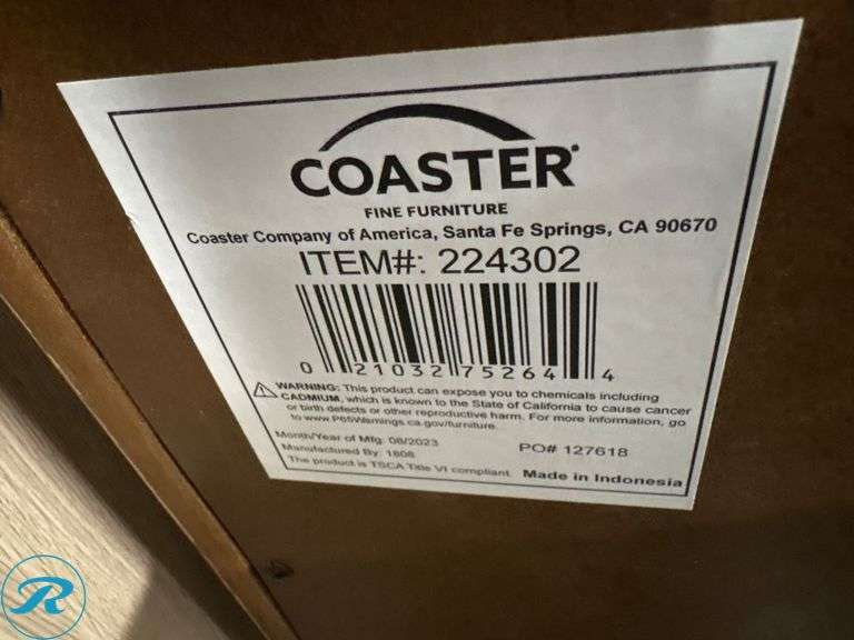Coaster 3-Drawer Dresser With Brass Handles, 25″ x 18″ x 29″ - Roller Auctions