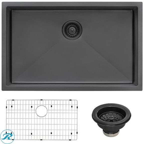 (1) New- Ruvati Terraza Undermount 30-in x 19-in Stainless steel Single bowl 16 -Gauge Kitchen Sink