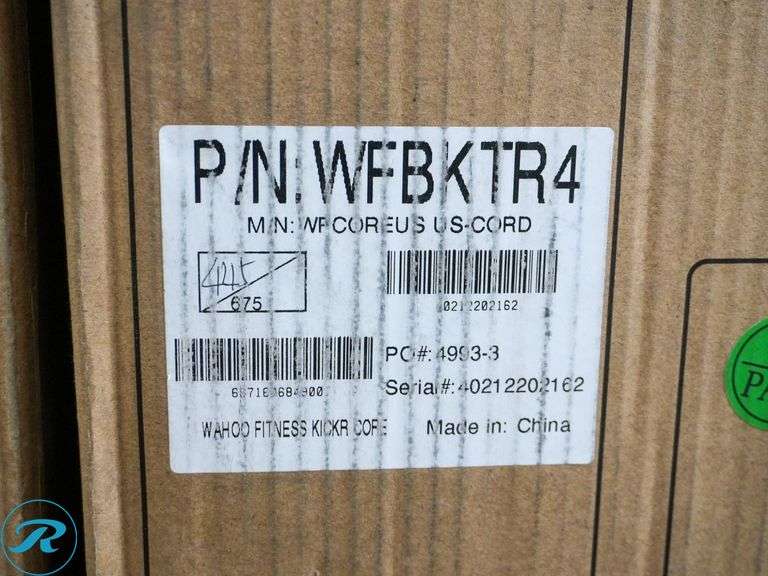 Wahoo KICKR Core Smart Bike Trainer - Roller Auctions