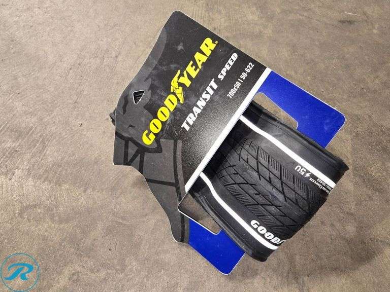 (3) Goodyear Transit Speed Bicycle Tire, 700x50C, Black - Roller Auctions