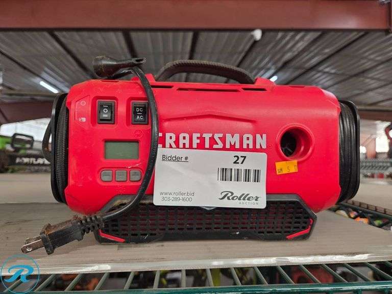 Craftsman CMCES20 Type 1 Portable Air Compressor, 120V AC, 8-Amps - Roller Auctions