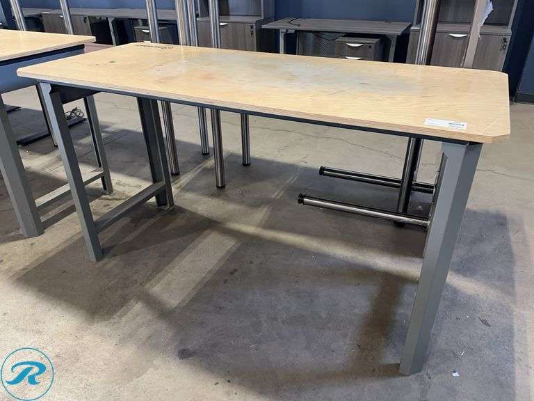 Kobalt Workbench with Wood Top and Metal Frame, 72" x 30"