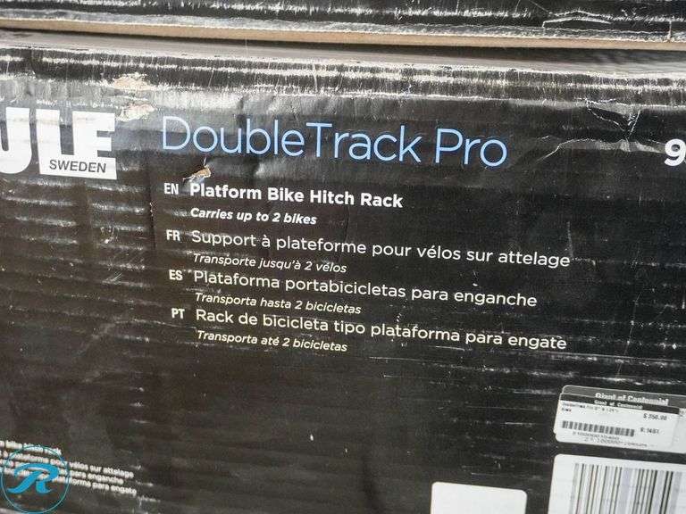 Thule DoubleTrack Pro Platform Hitch Mounted 2-Bike Carrier - Roller Auctions