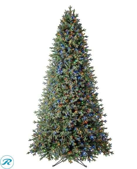 9ft Pre-Lit Aspen EZ Connect Artificial Christmas Tree, 2,700 Color-Changing Radiant Micro LED Lights, $600 Retail - New