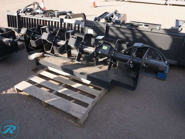 New JCT Hydraulic Rototiller Attachment To Fit Skid Steer Loader, 72" - Roller Auctions