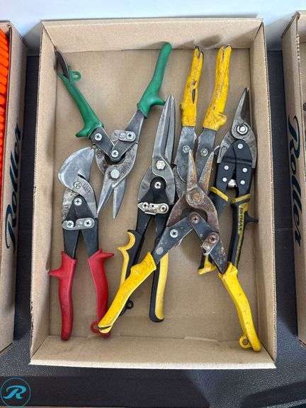 Tin Snips with Plastic Handles - Roller Auctions