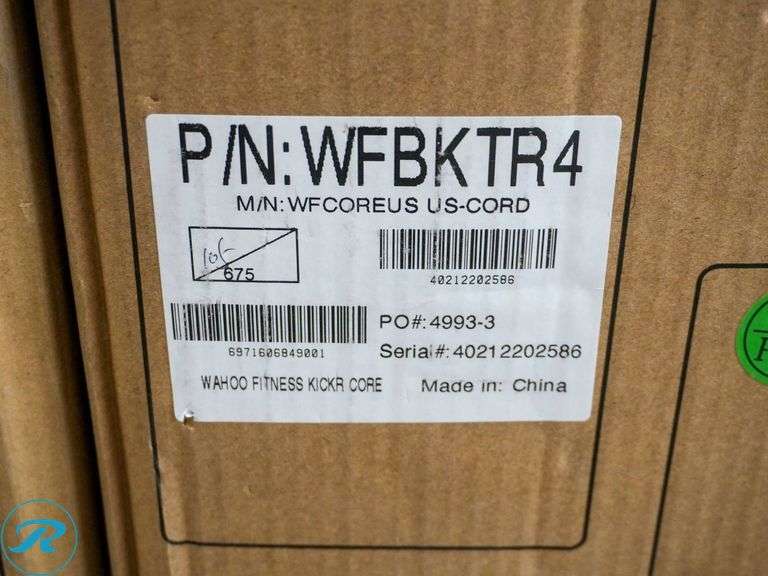 Wahoo KICKR Core Smart Bike Trainer - Roller Auctions