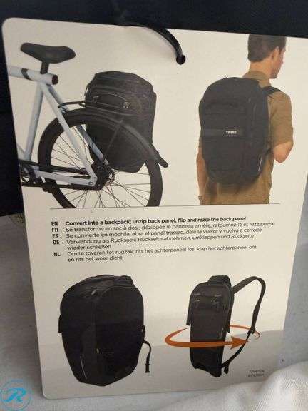 Thule Paramount Hybrid Pannier Bag and Arkel Front Rollpacker 15 Bag - Roller Auctions