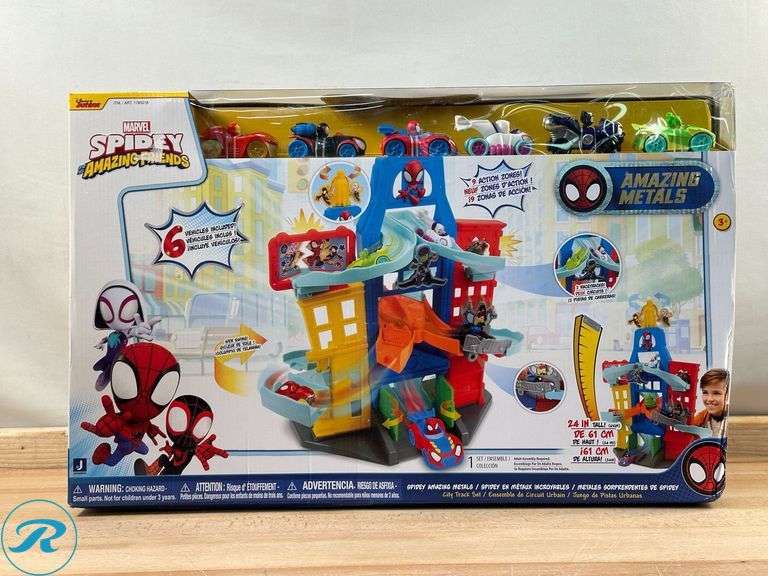 Pokémon: Vinyl 8" Figure 4-pack- New; Spidey: Amazing Metals City Track Set 6 Vehicles- New - Roller Auctions