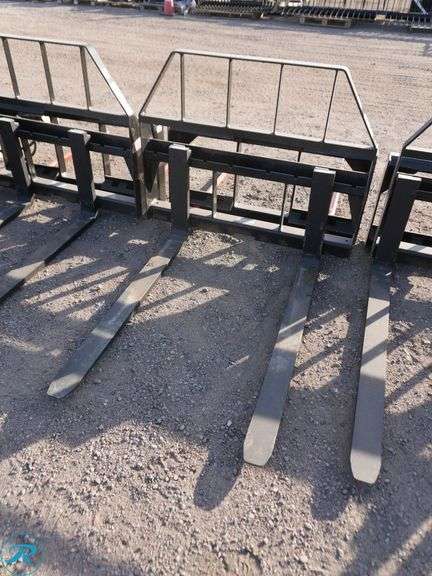 New Kivel Fork Attachment to Fit Skid Steer Loader, 48" Forks, 3500 Lb. Capacity - Roller Auctions