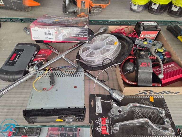 Automotive Tools and Accessories Including Brake Pads and Battery Inverter - Roller Auctions