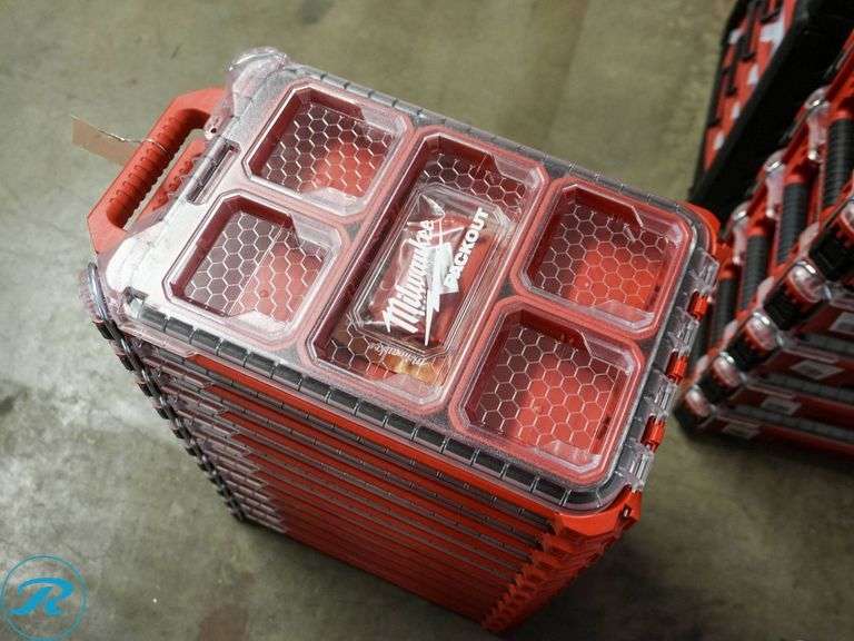 (11) Milwaukee Packout Storage Organizers - Roller Auctions