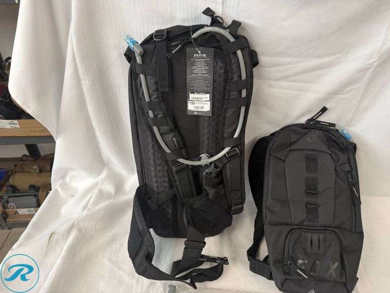 (2) Fox Utility Hydration Packs, 6L and 18L - Roller Auctions