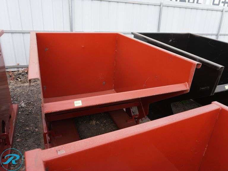 New Kit Containers Self-Dumping Hopper With Forklift Pockets, 2 Cu. Yd. - Roller Auctions