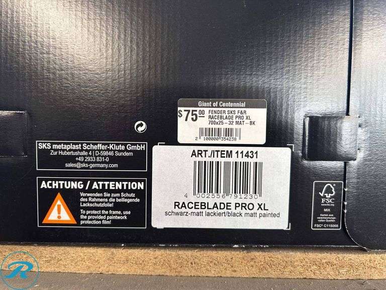 SKS Raceblade Pro XL Fender Set, Made in Germany - Roller Auctions