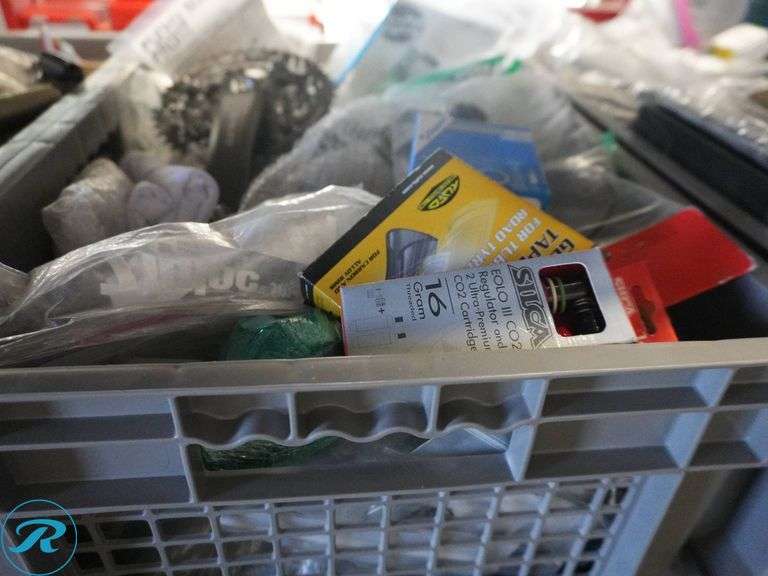 Shelf of Assorted Bicycle Components and Parts - Roller Auctions