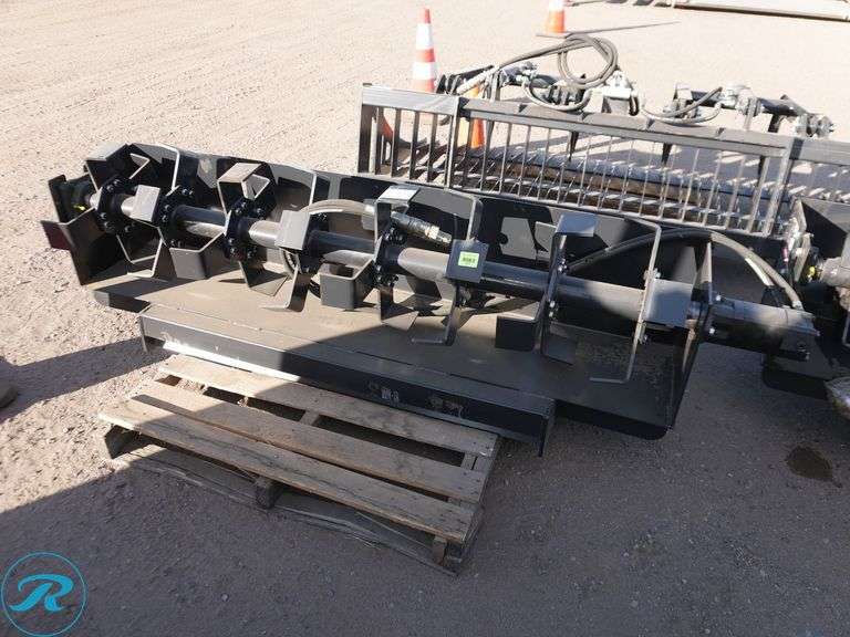 New JCT Hydraulic Rototiller Attachment To Fit Skid Steer Loader, 72" - Roller Auctions