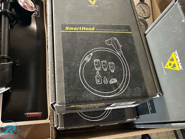 Tray of Pump Accessories Including RockShox and Topeak Pump Head Components - Roller Auctions