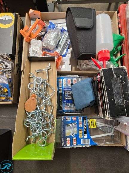 Hardware, Screws, Hooks, Electrical Accessories, and Organizer Boxes - Roller Auctions