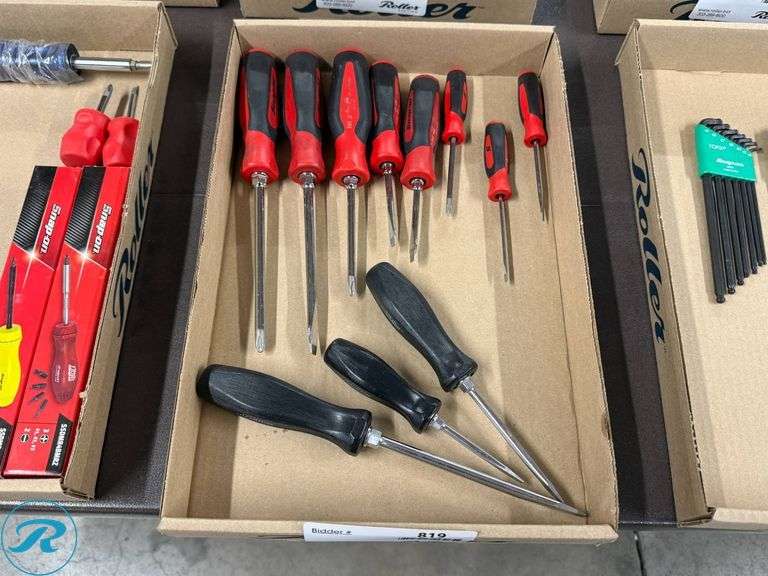 Tray of Snap-On Screwdrivers - Roller Auctions