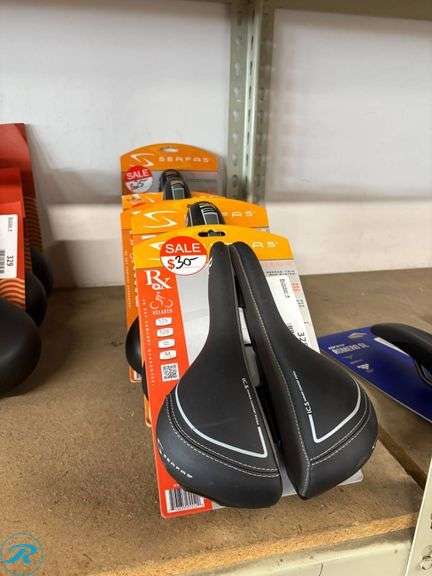 (5) Serfas Men’s and Women’s Dual Density Bike Saddles, Models DDMD-200 and DDLD-200 - Roller Auctions