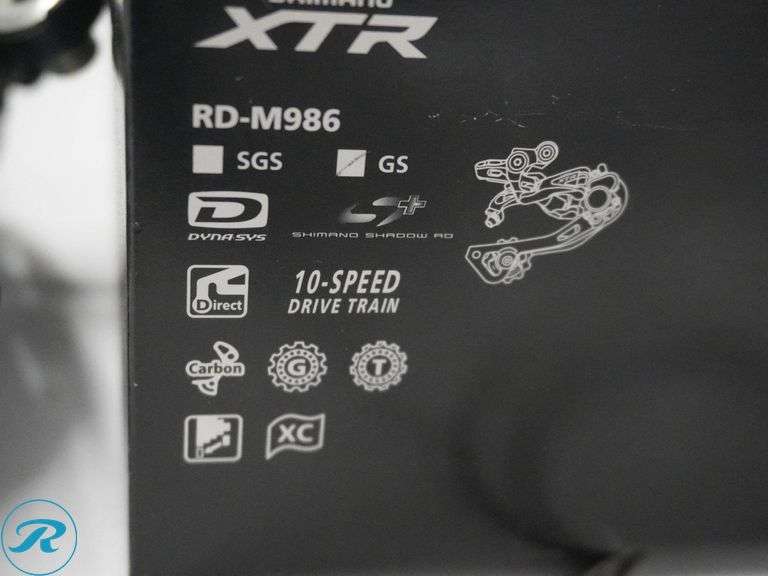 Shimano XTR RD-M986 Rear Derailleur and Shimano Deore XT Shifters, 10-Speed - Roller Auctions