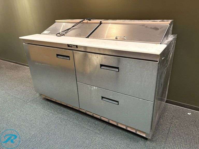Delfield Model 4464N-16-119 Refrigerated Sandwich Prep Station with Drawers