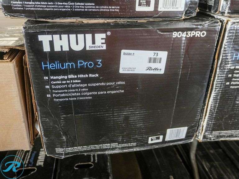 Thule Helium Pro 3 Hanging Hitch Mounted 3-Bike Rack - Roller Auctions