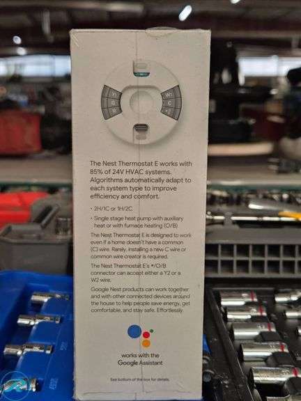 (2) Google Nest Thermostat E Smart Thermostats - Roller Auctions