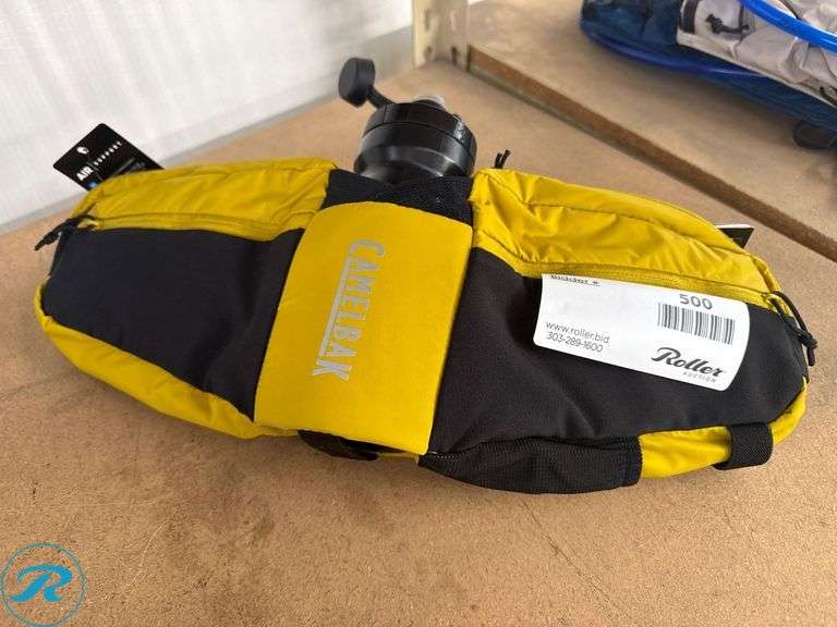 (2)Camelbak Podium Flow Hydration Belts with 21oz Bottles – Silver/Lime and Golden/Black - Roller Auctions