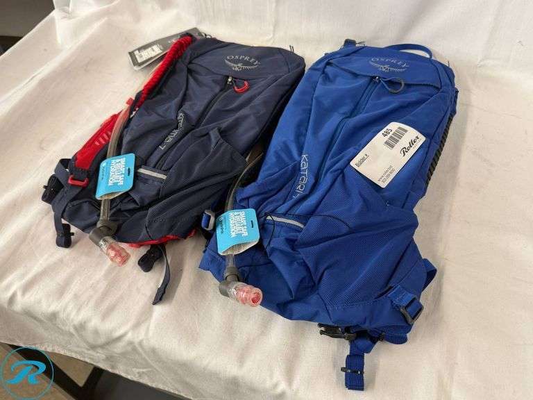 (2) Osprey Katari 7L Hydration Packs - Roller Auctions