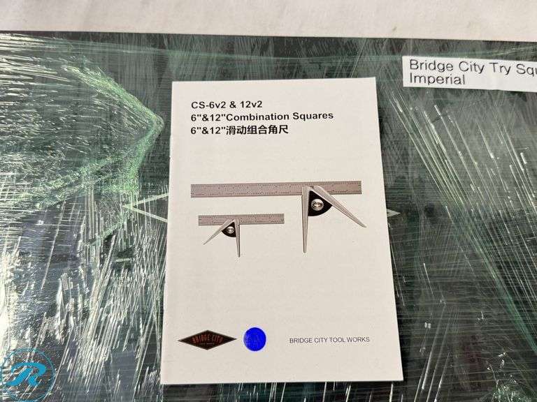 (2) Bridge City Tool Works CS-6v2 & 12v2 6″ and 12″ Combination Squares - Roller Auctions