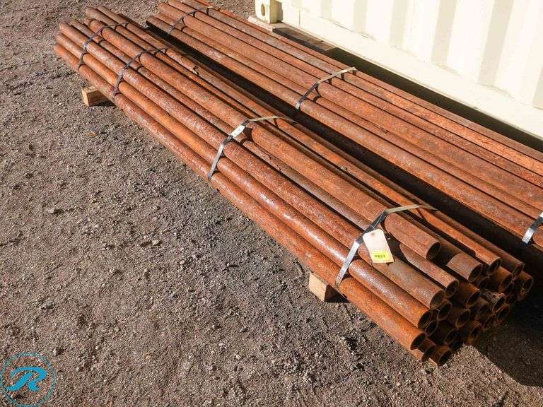 (30) 9' Metal Livestock Fencing Posts, 2 3/8" - Roller Auctions