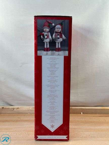 Plush Holiday Snowmen, Set of 2- New - Roller Auctions