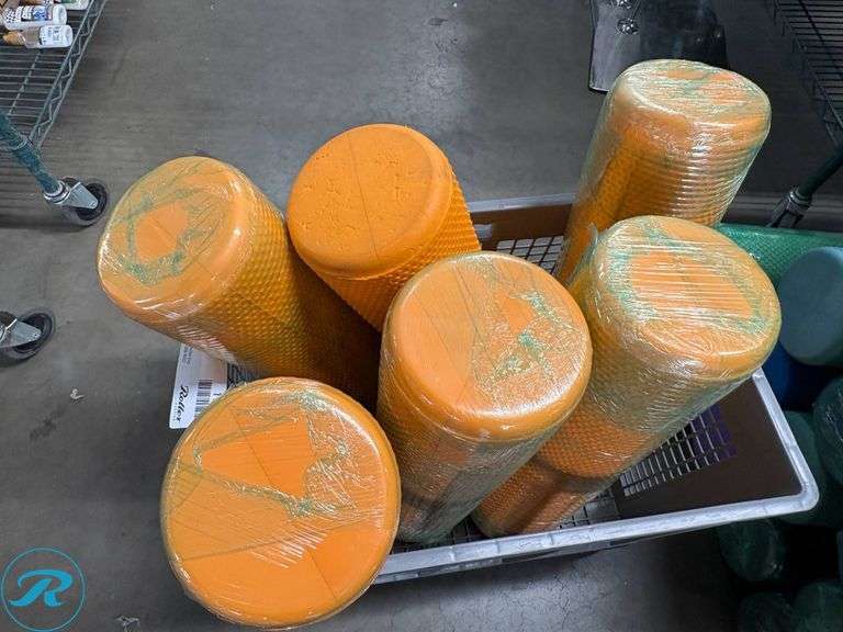 Bulk Assorted Foam Rollers in Various Colors and Textures - Roller Auctions