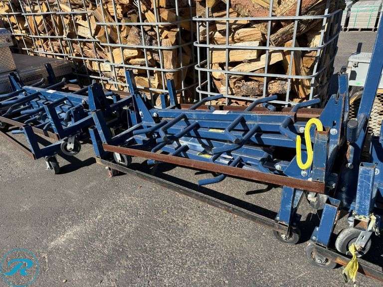 (2) Current Tools 505 ‘The Organizer’ Conduit Pipe Racks with Casters ...