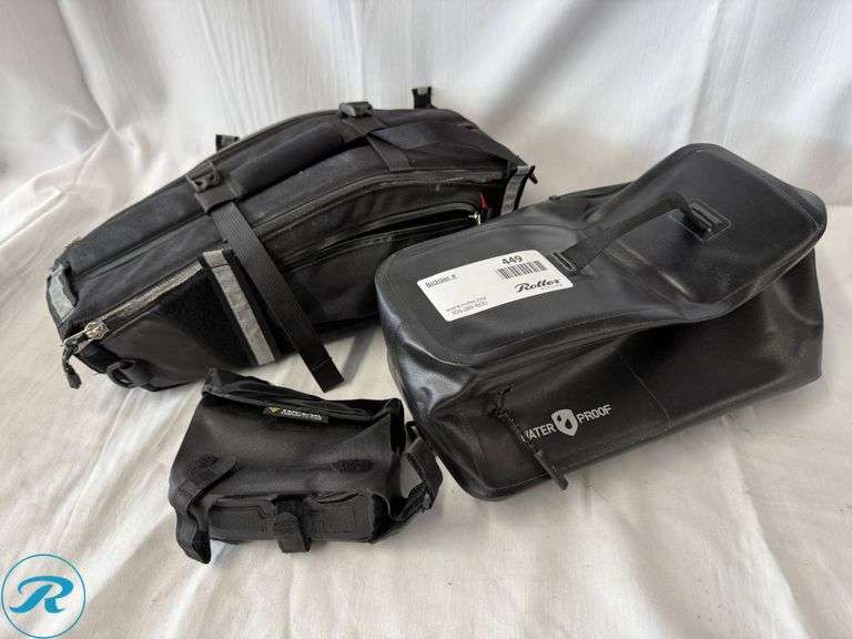 Arkel, Topeak, and Giant Waterproof Bicycle Bags - Roller Auctions
