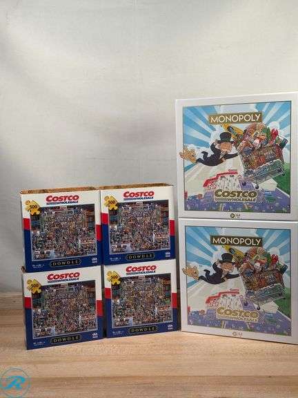 (4) Dowdle Costco Puzzle 500-Piece- New; (2) Costco Monopoly Special Edition- New