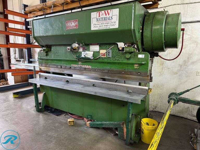 Dries & Krump Chicago 810-C Mechanical Press Brake, S/N L-19275, 50/75 Ton Capacity - Roller Auctions