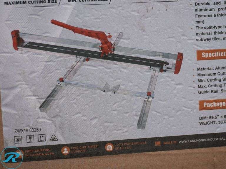 New Land Honor LHR-MTC48 48" Manual Tile Cutter - Roller Auctions