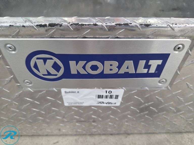 Kobalt Aluminum Diamond Plate Truck Tool Box with Interior Struts - Roller Auctions