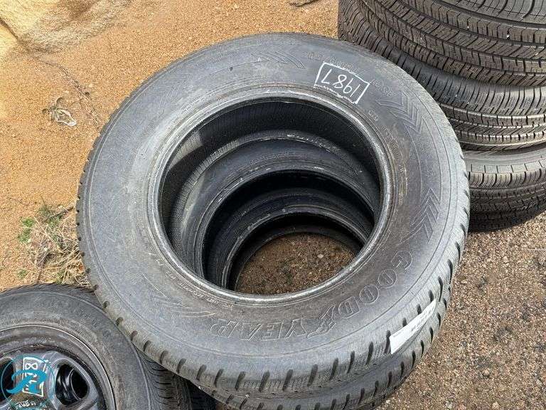 (3) 2018 Goodyear Eagle Enforcer All Weather 265/60R17 Tires - Roller Auctions